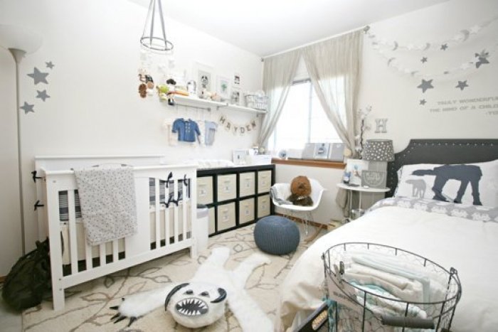 Star Wars Hoth-themed room from Apartment Therapy